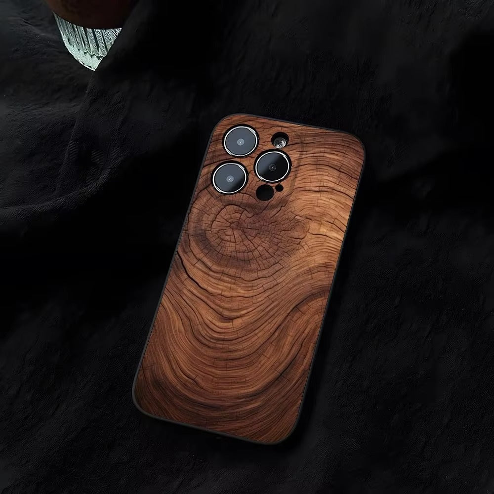 Luxury Apple iPhone Case, MagSafe Compatible, Natural Wood Finish, Ultra Thin, Shockproof, Camera Lens and Screen Protection, Magnetic Full Body Cover