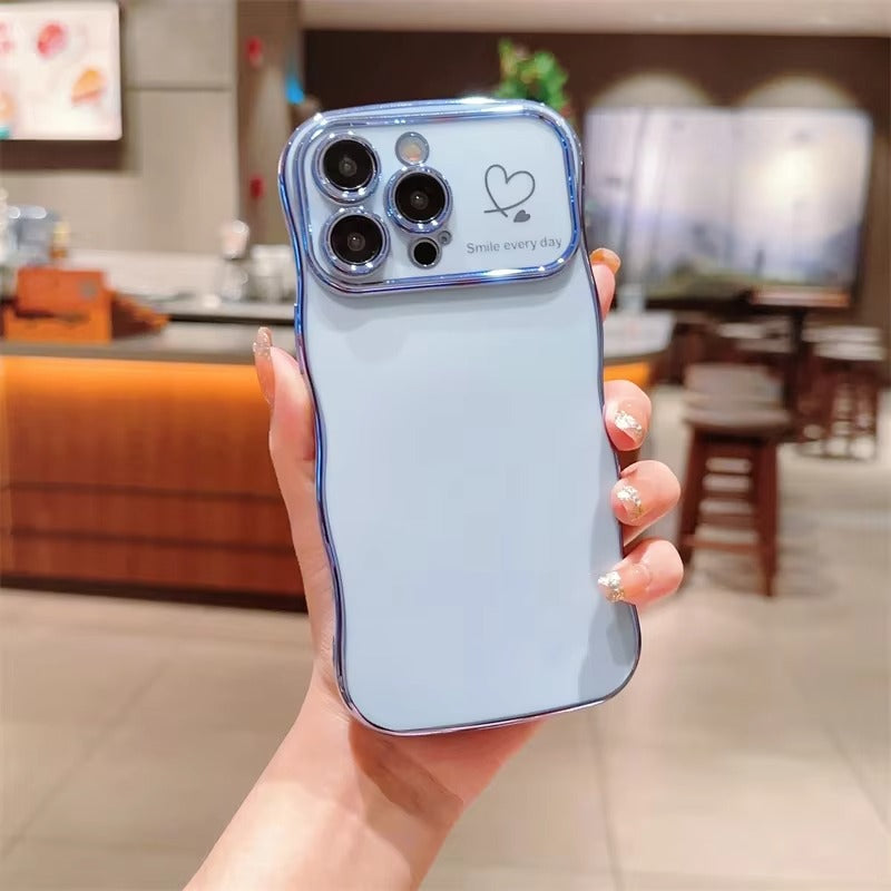 Luxury Apple iPhone Case MagSafe Compatible, Camera Lens & Screen Protection All Around Protection Cover with Heart Design