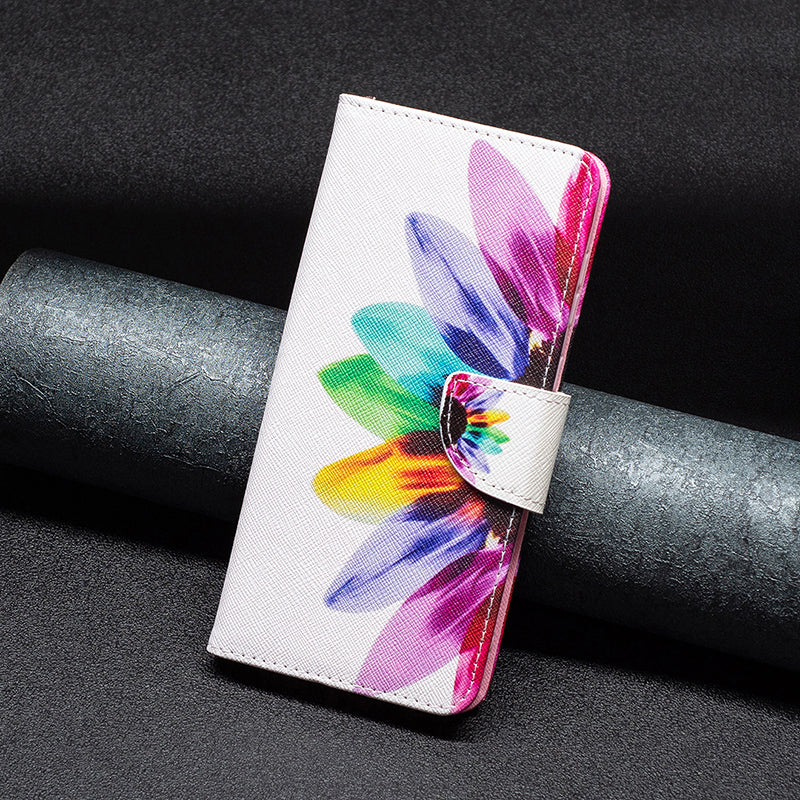 Premium Leather Flip Wallet Case - Magnetic Plum Blossom Phone Cover with Card Holder, Stand Function, and Secure Closure