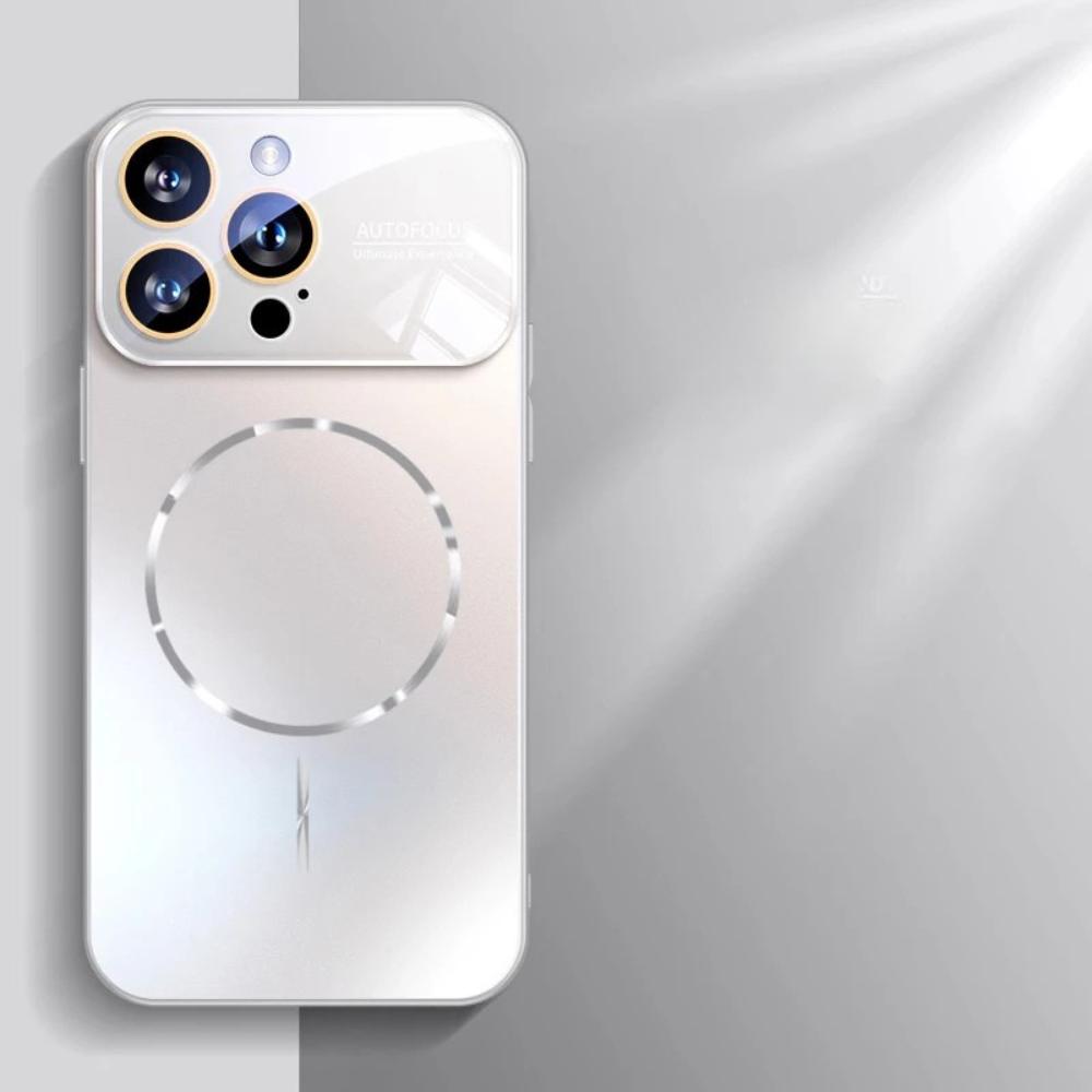 Luxury iPhone Case MagSafe Compatible Magnetic Shockproof Cover with Camera Lens Protection Ultra Thin Full Protection Anti-Glare Nano Matte Hard Back