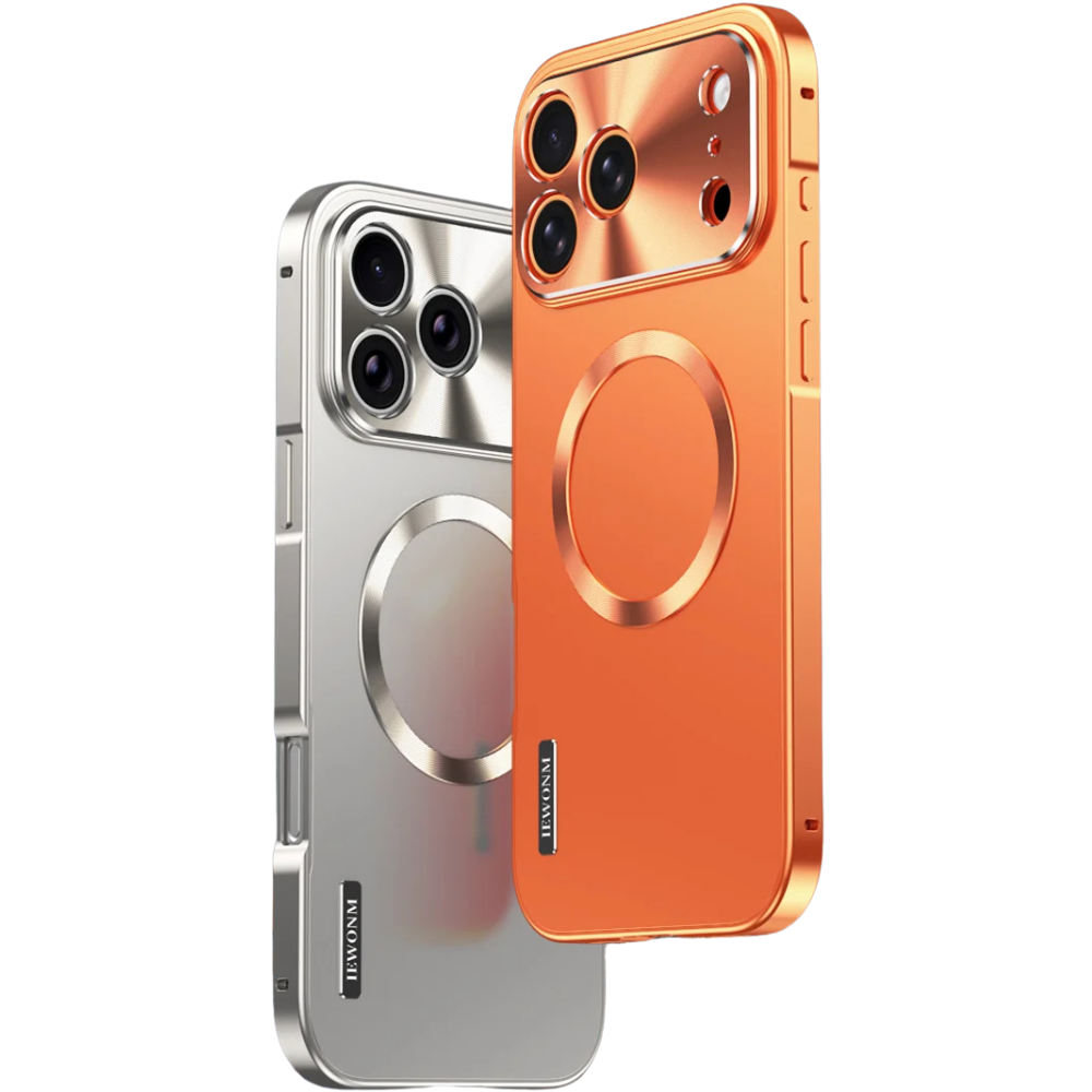 Premium iPhone Case MagSafe Compatible Magnetic Shockproof Cover with Camera Lens Protection Ultra Thin Full Protection Aluminum Frame Frosted Matte Back