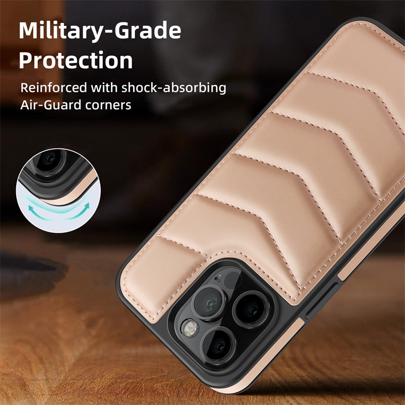 Premium MagSafe Lederhülle für iPhone – magnetisches kabelloses Laden, Kartenhalter-Brieftasche, stoßfester Schutz, schlankes Design für iPhone-Modelle