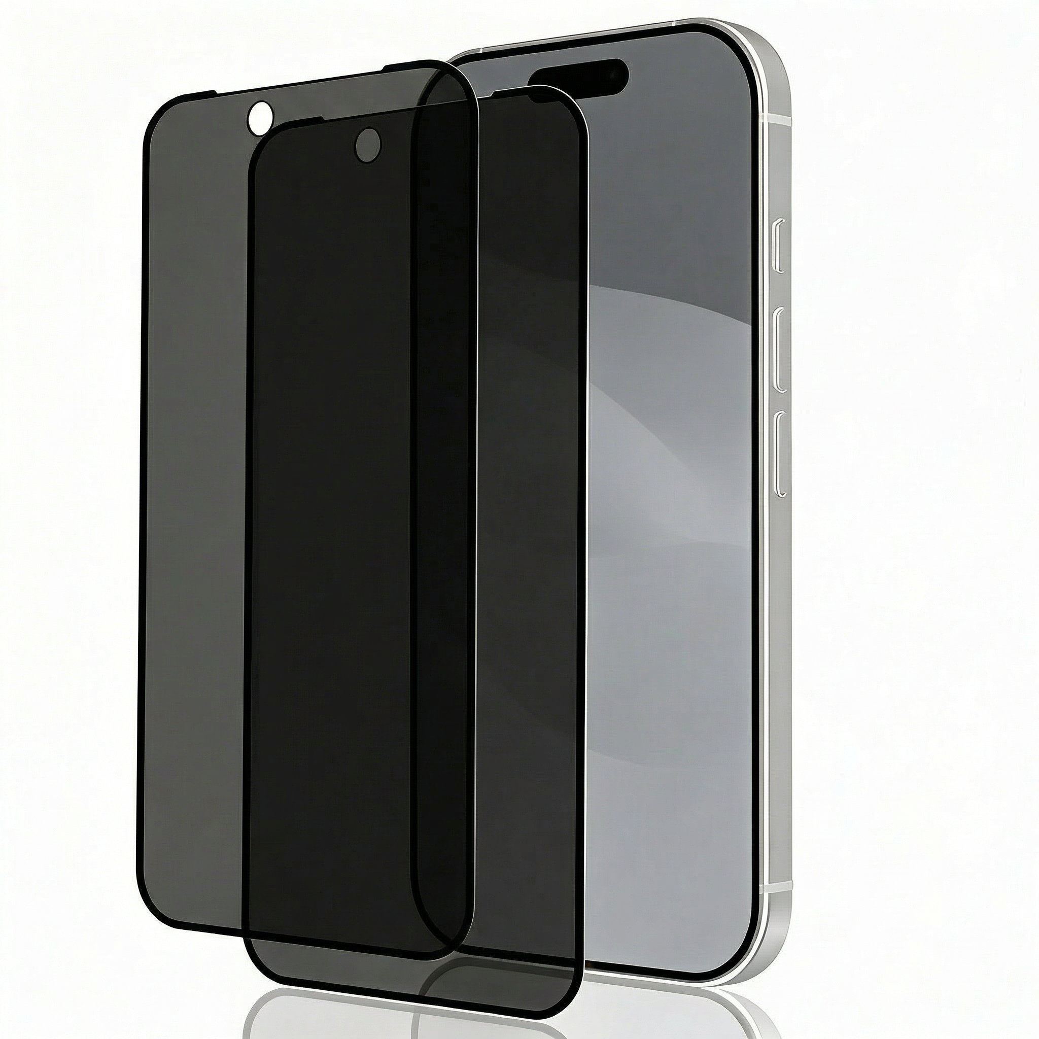 Premium Matte Privacy Screen Protector for iPhone – Anti-Spy Tempered Glass with Oleophobic Coating, Anti-Glare Protection and Easy Installation Frame