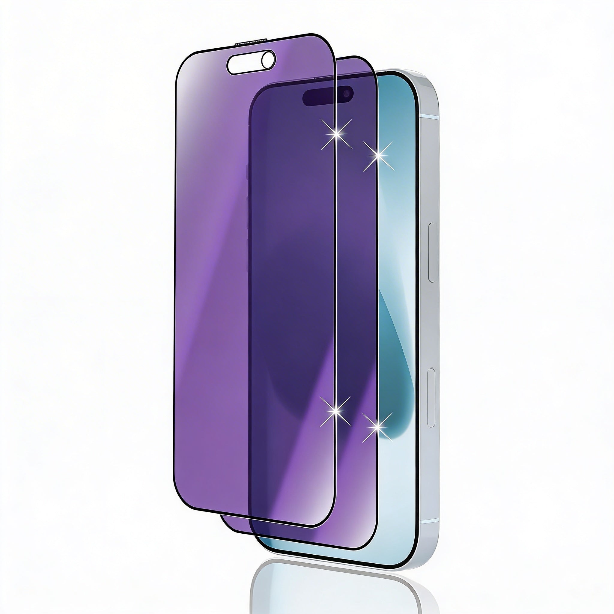 Premium Privacy Screen Protector for iPhone – Anti Blue Light Tempered Glass with Anti-Spy Protection, Scratch Resistance and Full Coverage