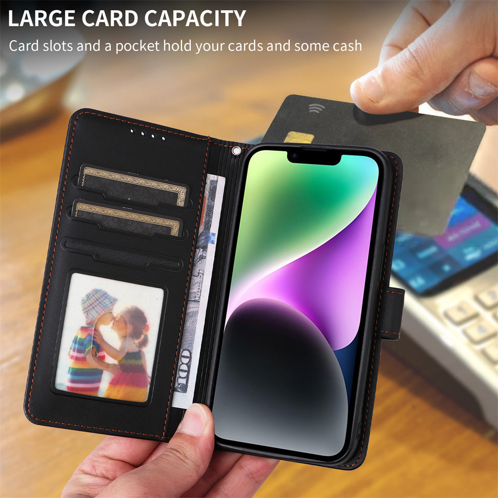 Luxuriöse, abnehmbare 2-in-1-Brieftaschenhülle für das iPhone – magnetische Lederhülle, Kartenhalter, Ständer, sicherer Verschluss, stilvoller und langlebiger Schutz