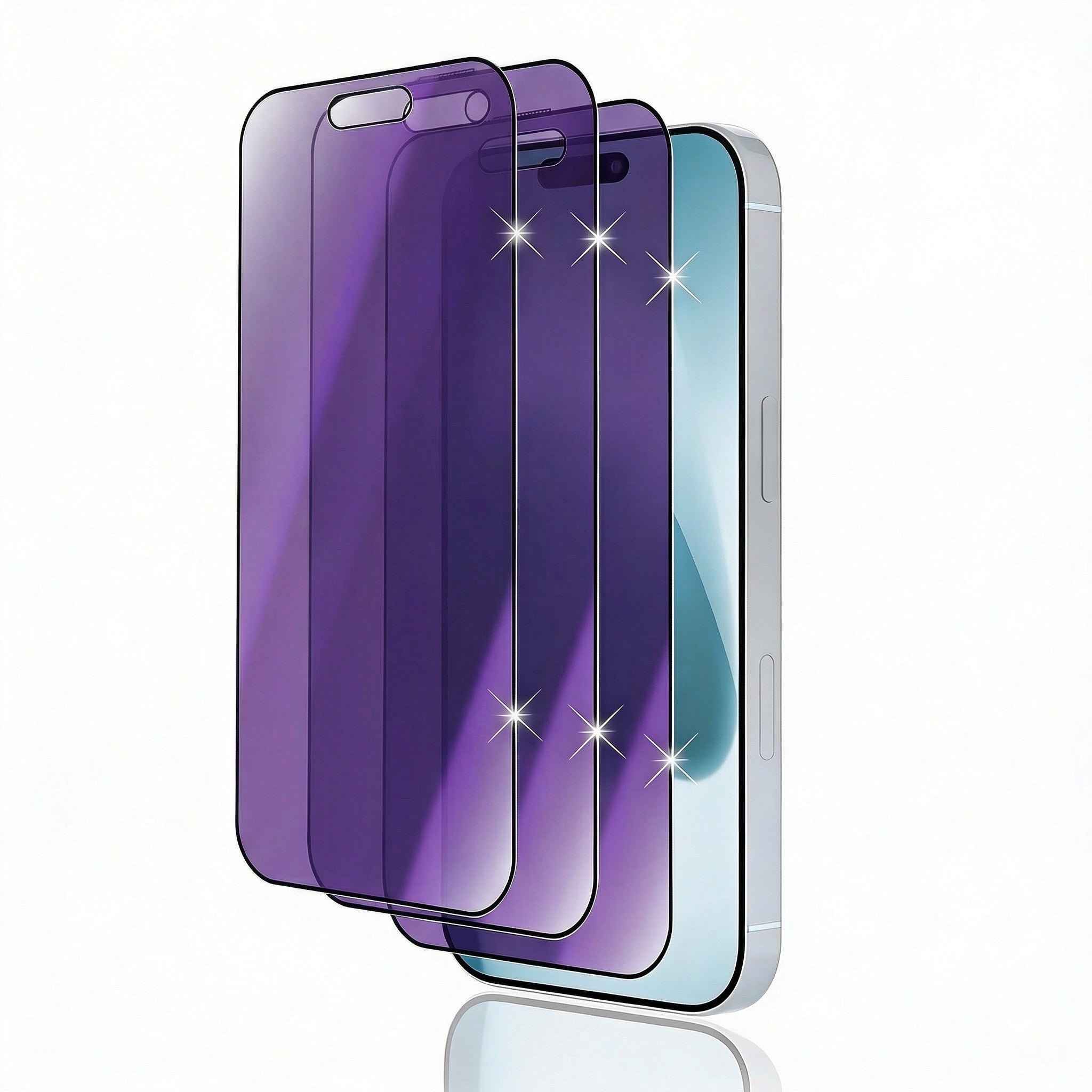 Premium Privacy Screen Protector for iPhone – Anti Blue Light Tempered Glass with Anti-Spy Protection, Scratch Resistance and Full Coverage