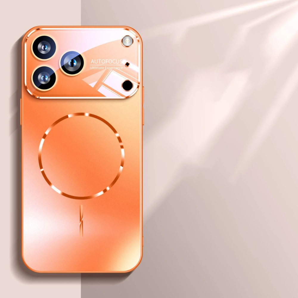 Luxury iPhone Case MagSafe Compatible Magnetic Shockproof Cover with Camera Lens Protection Ultra Thin Full Protection Anti-Glare Nano Matte Hard Back