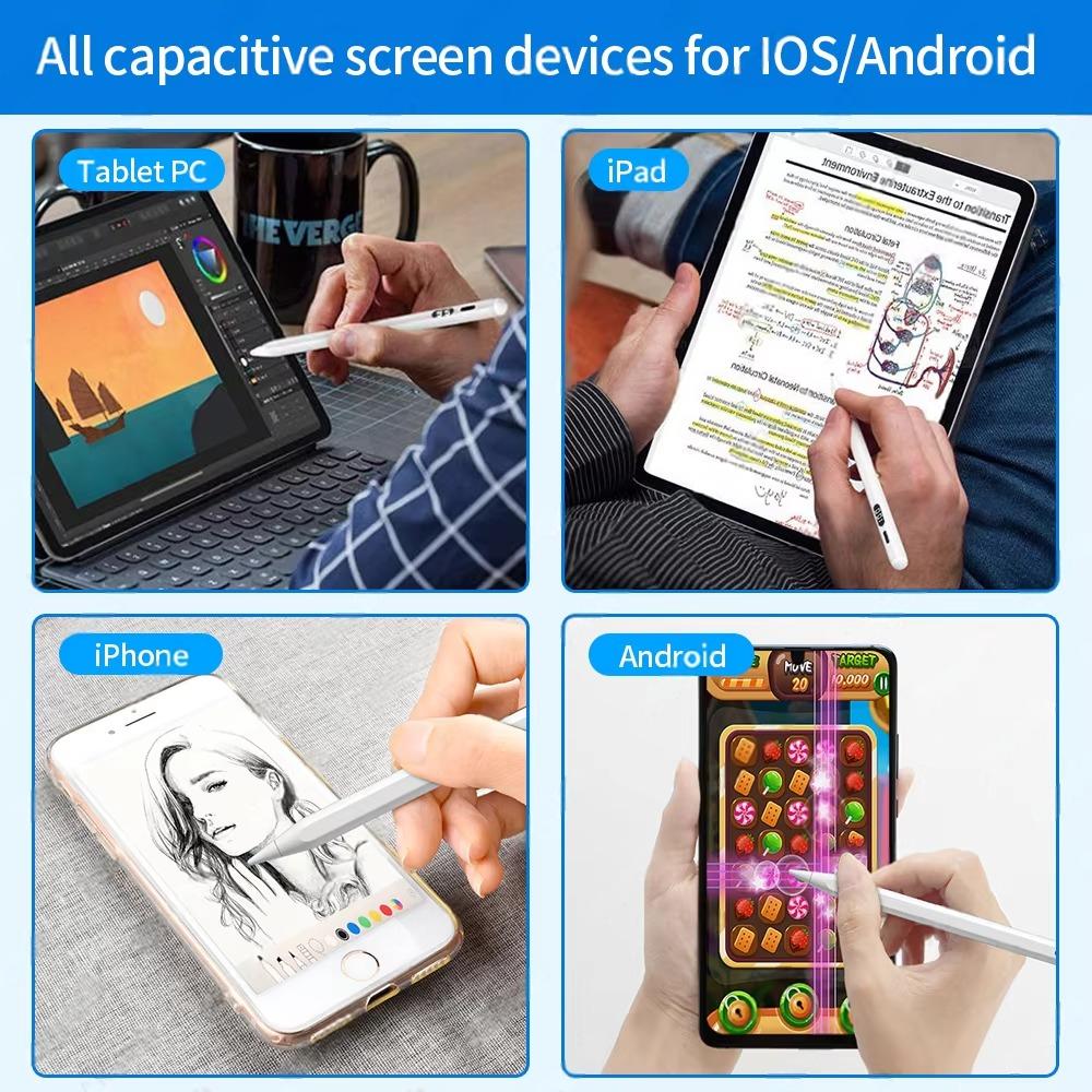 High Precision Stylus Pen for iPhone & iPad – Rechargeable  Pencil with Power Display,  and Navigation on Apple Devices