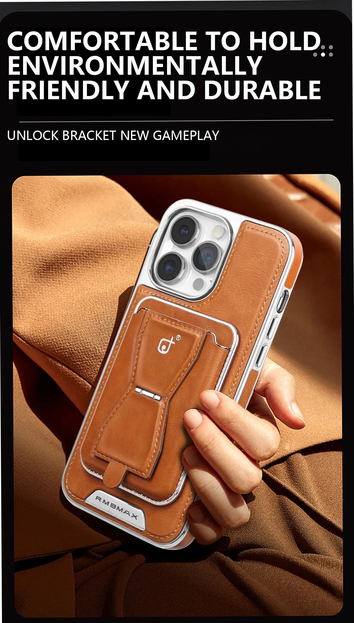 Luxuriöse iPhone-Hülle aus Leder im Brieftaschenformat mit Standfunktion – Kartenhalter, erstklassiger Schutz, robuste Klapphülle und stilvolles Design für iPhone-Modelle