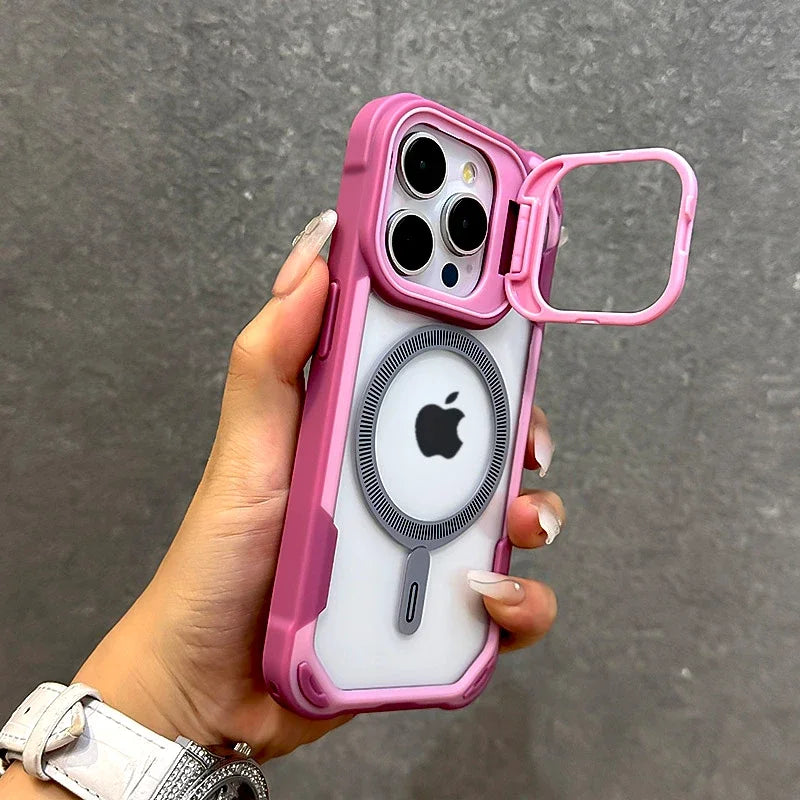 Luxury Armor iPhone Case- Transparent MagSafe Cover, Wireless Charging Compatible Durable & Protective Design Case for iPhone