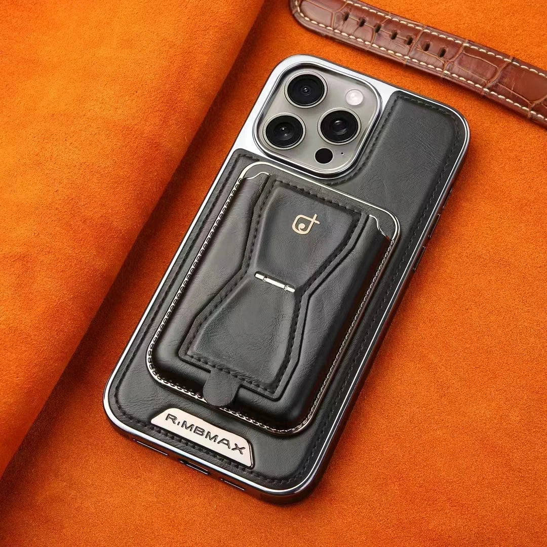 Luxuriöse iPhone-Hülle aus Leder im Brieftaschenformat mit Standfunktion – Kartenhalter, erstklassiger Schutz, robuste Klapphülle und stilvolles Design für iPhone-Modelle