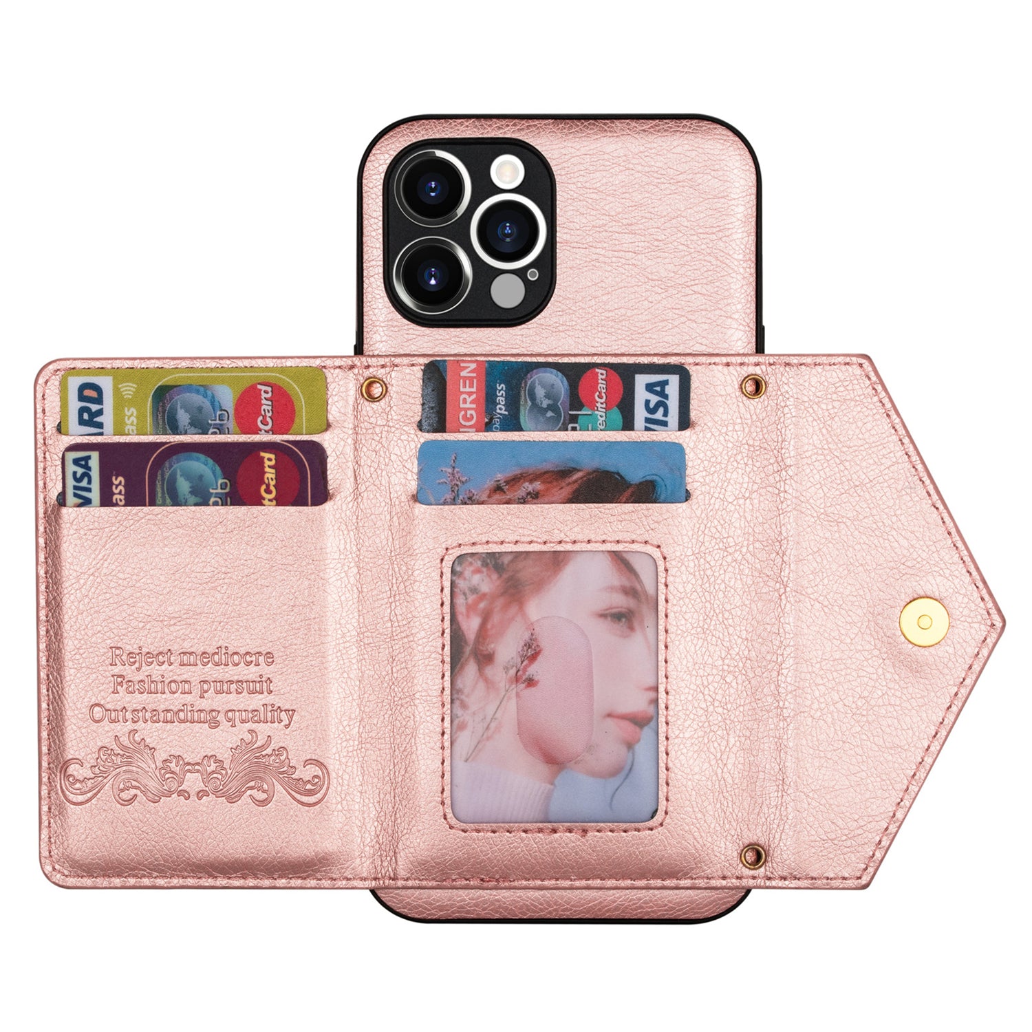Zipper Wallet Crossbody Leather iPhone Case – Card Holder, Lanyard Strap, Secure Storage Stylish Protection for iPhone Models