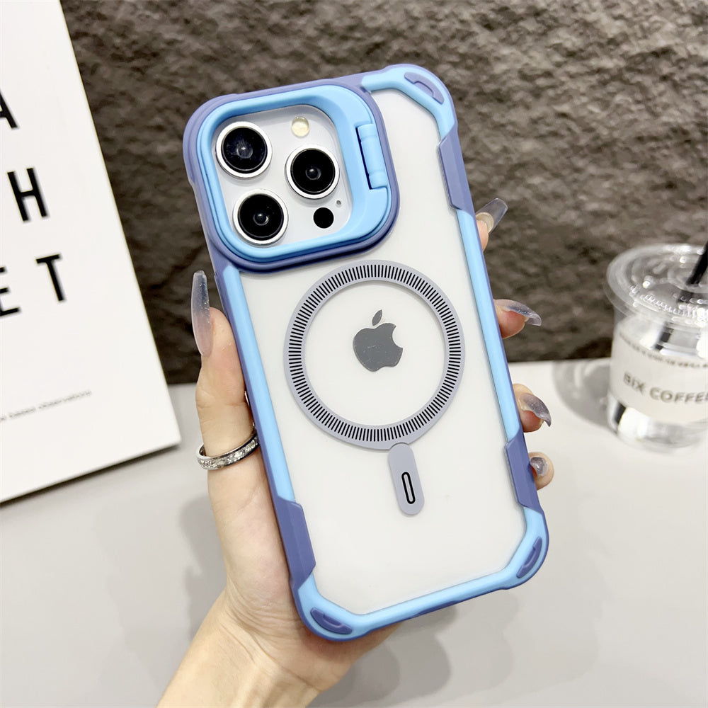 Luxury Armor iPhone Case- Transparent MagSafe Cover, Wireless Charging Compatible Durable & Protective Design Case for iPhone