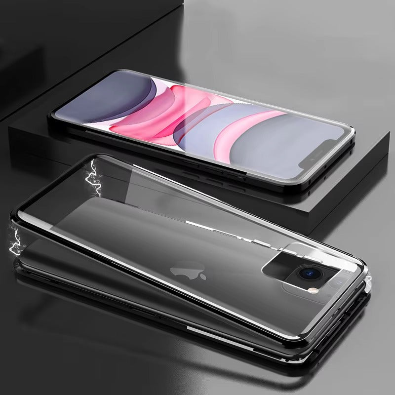 Premium Apple iPhone Case Compatible, Camera Lens & Screen Protection, Ultra Thin Magnetic Full All Around Protection Cover 