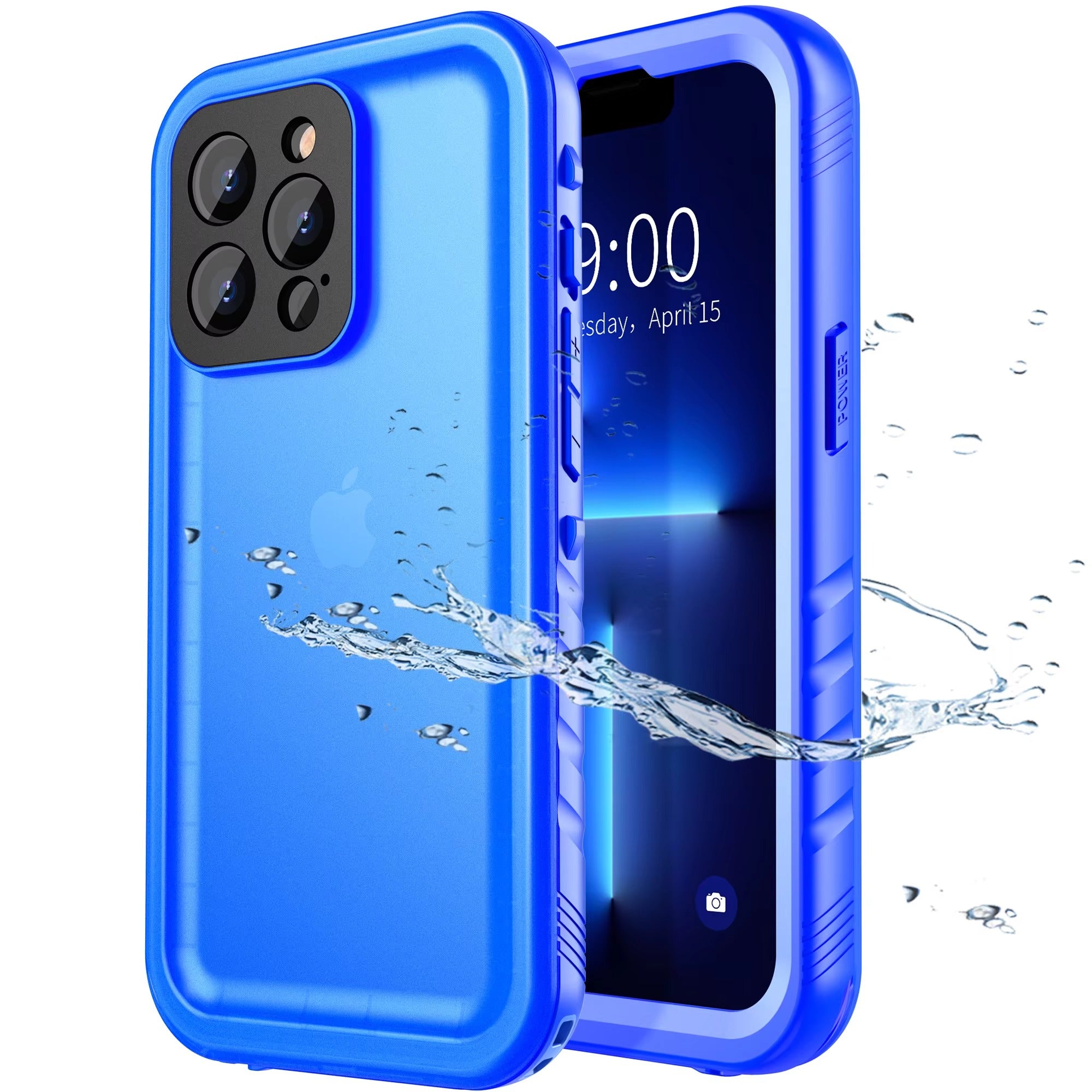 Premium-Hülle für Apple iPhone, MagSafe-kompatibel, Kameraobjektiv- und Bildschirmschutz, ultradünne, stoßfeste, magnetische Rundum-Schutzhülle mit wasserdichtem Band zum Tauchen