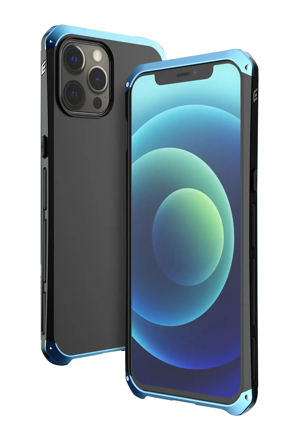 Robust Apple iPhone Case, MagSafe Compatible, Camera Lens & Screen Protection, Ultra Thin, Shockproof, Magnetic Full All Around Cover – Shockproof Metal Armor Case with Aluminum + PC Shell for Rugged Durability
