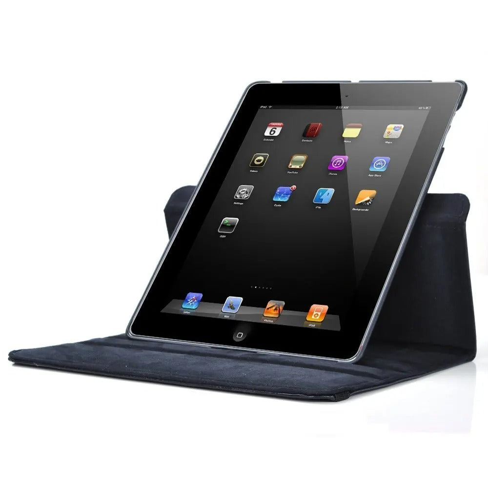 Premium 360° Rotating PU Leather iPad Case – Smart Cover with Auto Sleep/Wake, Shockproof Stand for 12.9" Pro & Air Tablets, Durable & Washable