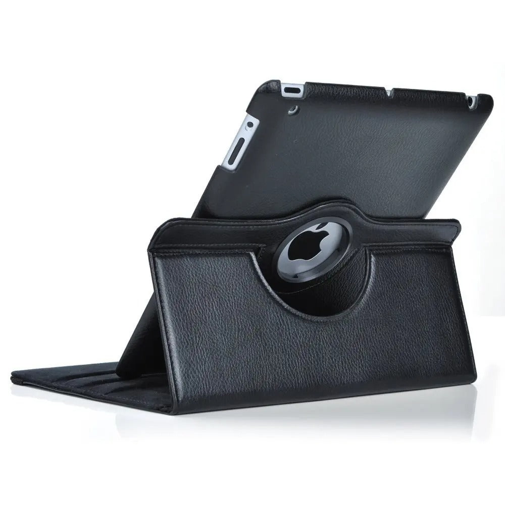 Premium 360° Rotating PU Leather iPad Case – Smart Cover with Auto Sleep/Wake, Shockproof Stand for 12.9" Pro & Air Tablets, Durable & Washable