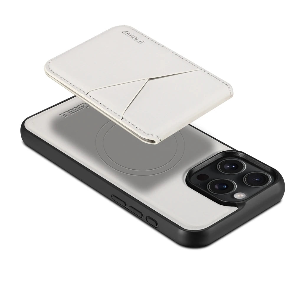 Luxury Magnetic Leather Wallet iPhone Case – 2-in-1 MagSafe Card Holder, Kickstand, Shockproof Protection, Premium Design, Wireless Charging Compatible for iPhone Models