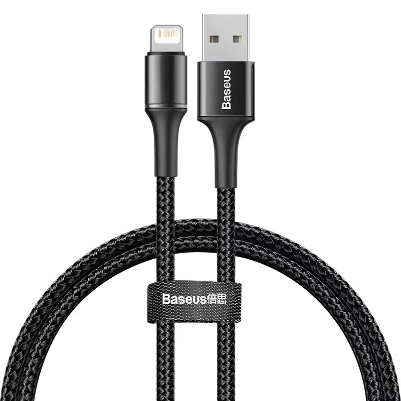 Premium, LED USB Cable for iPhone – Fast Charging Lightning Cord for iPad, iPhone Devices, Data Transfer Wire, Durable Phone 