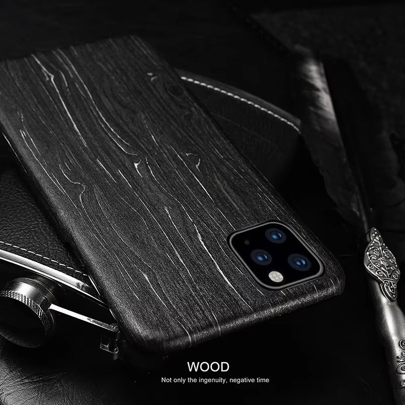 Premium Apple iPhone Case, MagSafe Compatible, Camera Lens Protection, Screen Protection, Ultra Thin, Shockproof, Magnetic, Full All Around Protection, Natural Bamboo Wood Cover