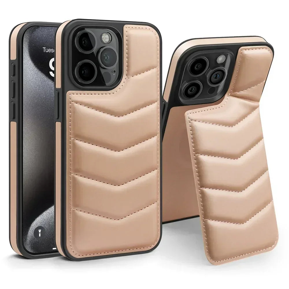 Premium MagSafe Lederhülle für iPhone – magnetisches kabelloses Laden, Kartenhalter-Brieftasche, stoßfester Schutz, schlankes Design für iPhone-Modelle