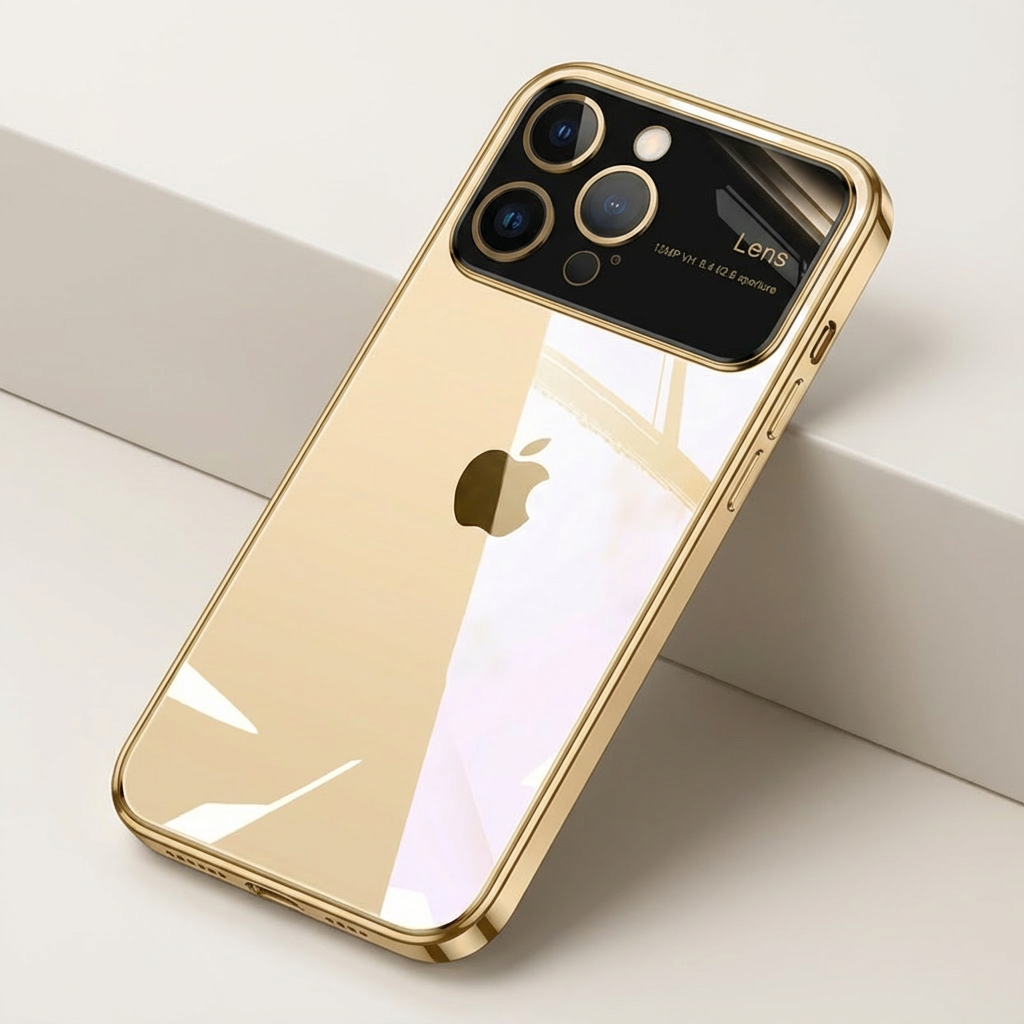 Luxury Ultra-Thin iPhone Case - Clear Transparent Hard PC Cover, MagSafe Compatible, Camera Protection, Shockproof Silicone Bumper for Full Coverage
