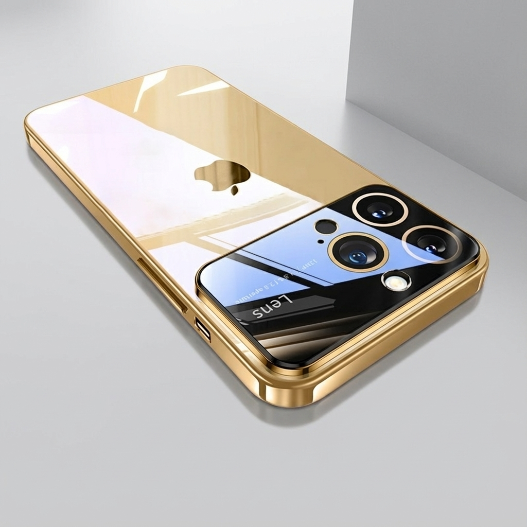 Luxury Ultra-Thin iPhone Case - Clear Transparent Hard PC Cover, MagSafe Compatible, Camera Protection, Shockproof Silicone Bumper for Full Coverage