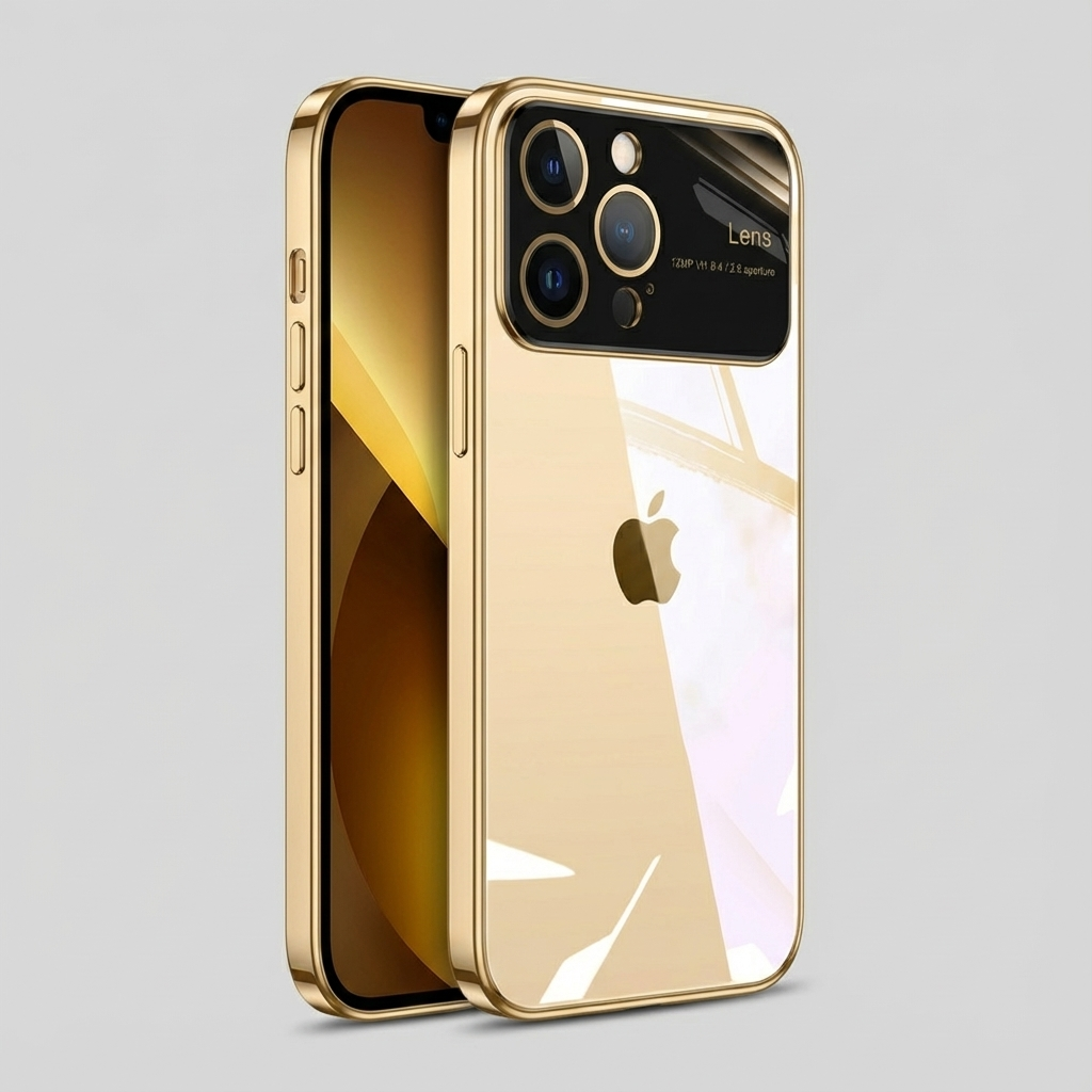 Luxury Ultra-Thin iPhone Case - Clear Transparent Hard PC Cover, MagSafe Compatible, Camera Protection, Shockproof Silicone Bumper for Full Coverage