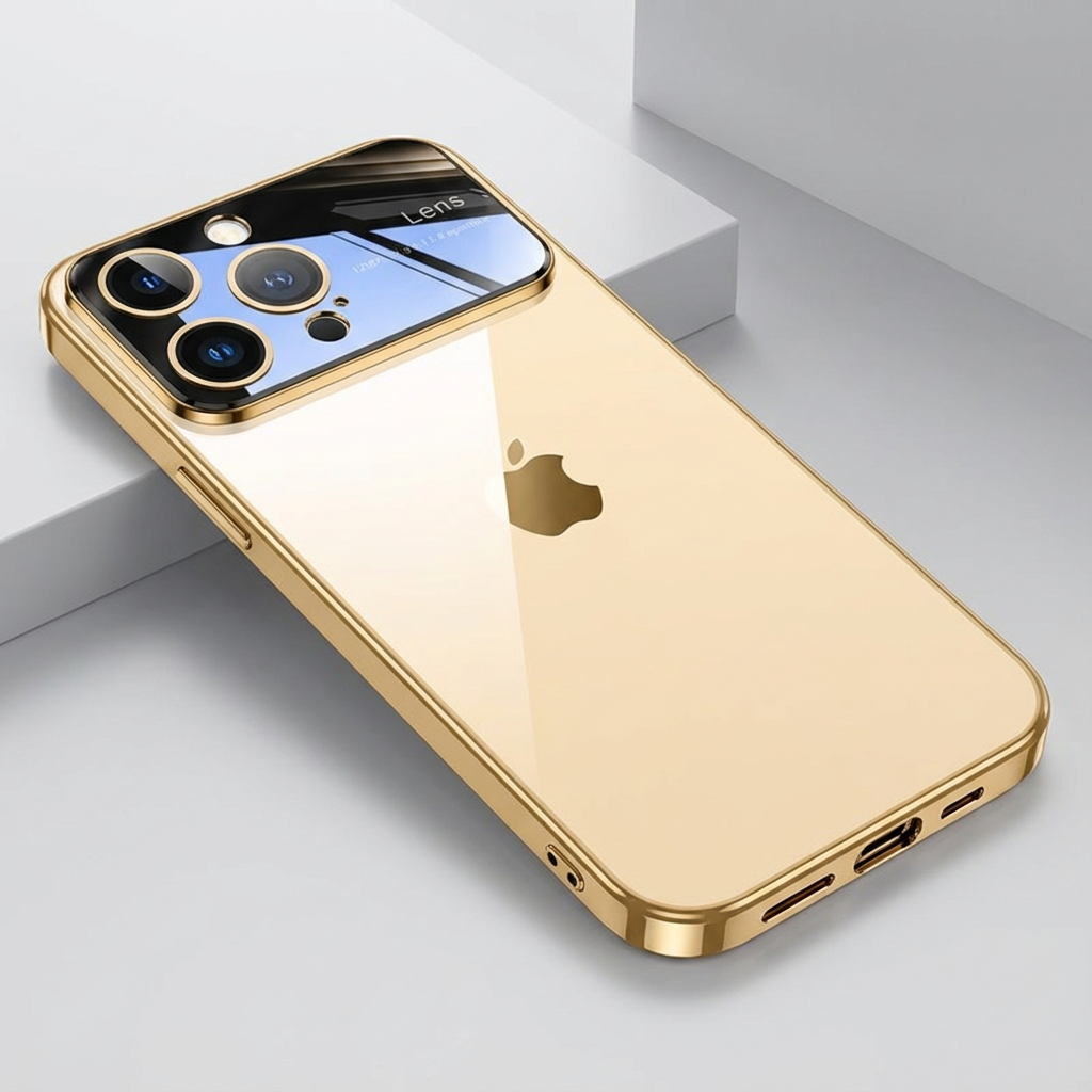 Luxury Ultra-Thin iPhone Case - Clear Transparent Hard PC Cover, MagSafe Compatible, Camera Protection, Shockproof Silicone Bumper for Full Coverage