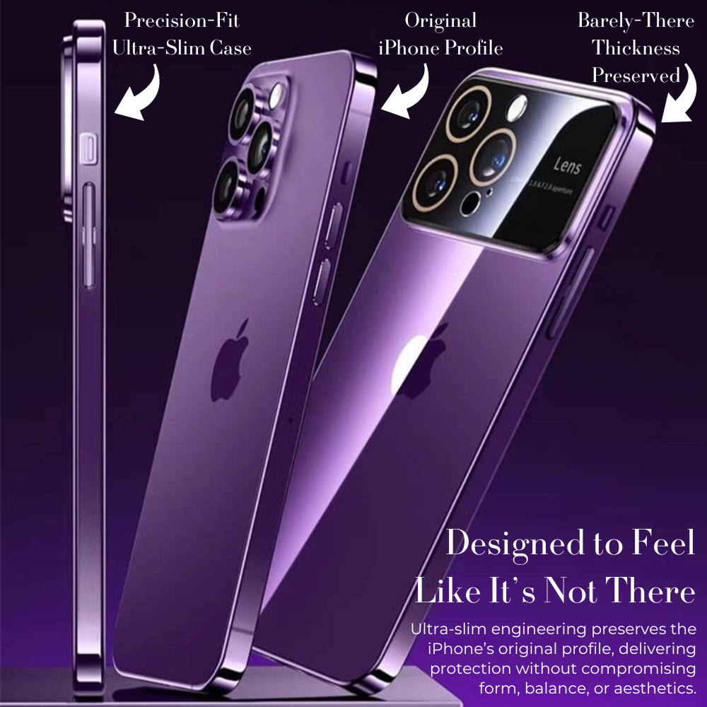 Luxury Ultra-Thin iPhone Case - Clear Transparent Hard PC Cover, MagSafe Compatible, Camera Protection, Shockproof Silicone Bumper for Full Coverage