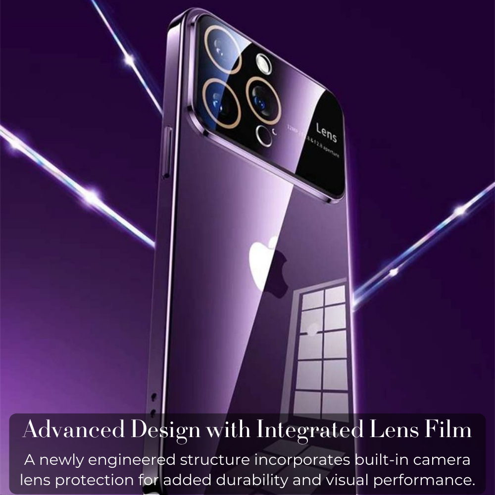 Luxury Ultra-Thin iPhone Case - Clear Transparent Hard PC Cover, MagSafe Compatible, Camera Protection, Shockproof Silicone Bumper for Full Coverage