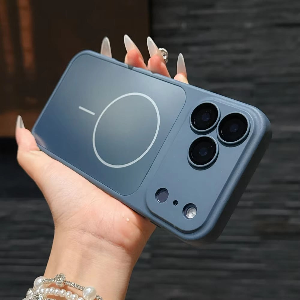 Premium MagSafe iPhone Case – Matte Shockproof Protective Cover with Glass Camera Lens Guard, Camera Control Button and Anti-Fingerprint Finish