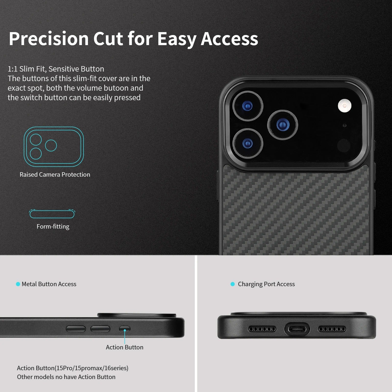 Premium Aramid Kevlar Fiber iPhone Case – MagSafe Compatible Magnetic Cover with Ultra Thin Lightweight Design and Full Protection