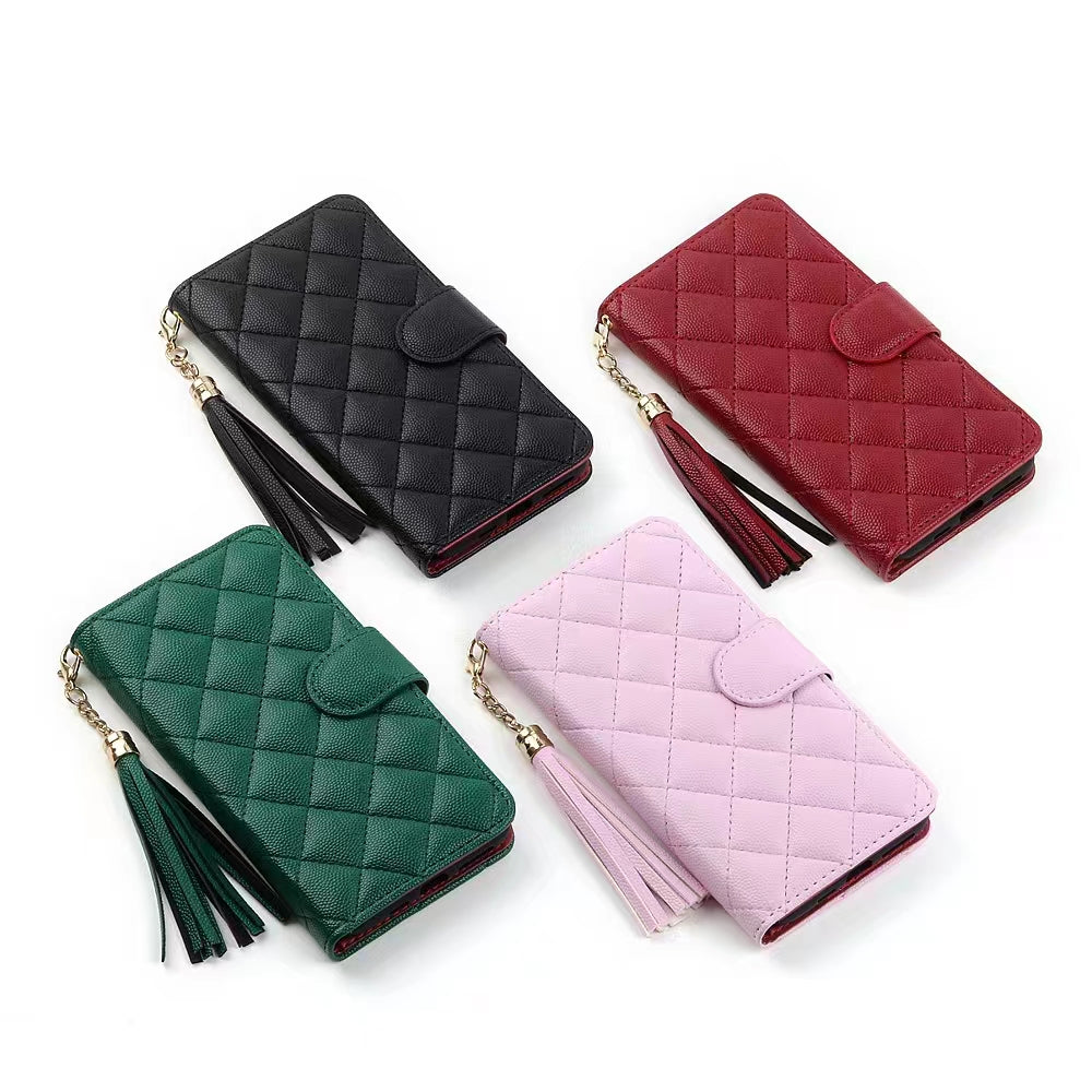 Luxury Wallet Flip Leather iPhone Case – Card Slot, Magnetic Closure,  Shockproof Protection, and Premium Design for iPhone