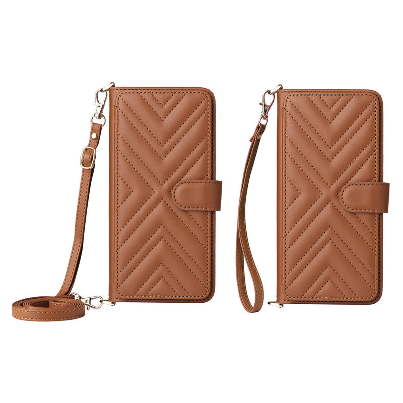 Luxury Crossbody Wallet iPhone Case – Fashion Shoulder Strap, Magnetic Closure, Card Holder and Premium Protection for iPhone