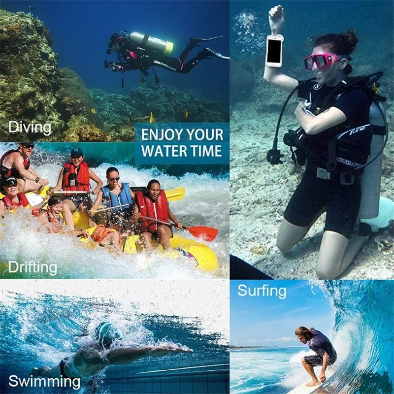 Premium IP68 Waterproof iPhone Case – Full Body Shockproof Protective Cover with Vacuum Seal System, Underwater Protection and Touchscreen Access