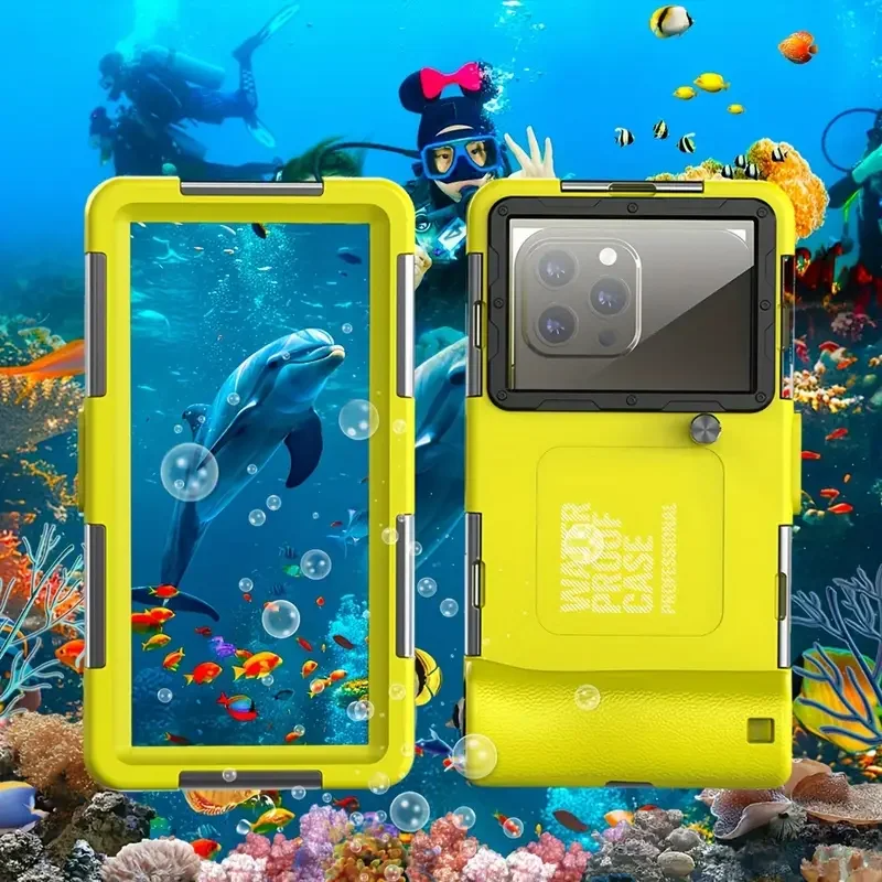 IP68 Waterproof iPhone Case – Full Body Shockproof Cover with 15m Underwater Protection, Anti-Scratch Seal and Secure Lanyard for Diving