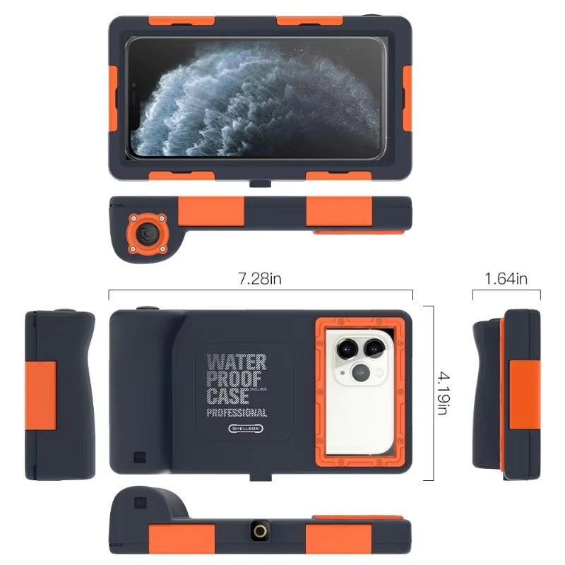 IP68 Waterproof iPhone Case – Full Body Shockproof Cover with 15m Underwater Protection, Anti-Scratch Seal and Secure Lanyard for Diving