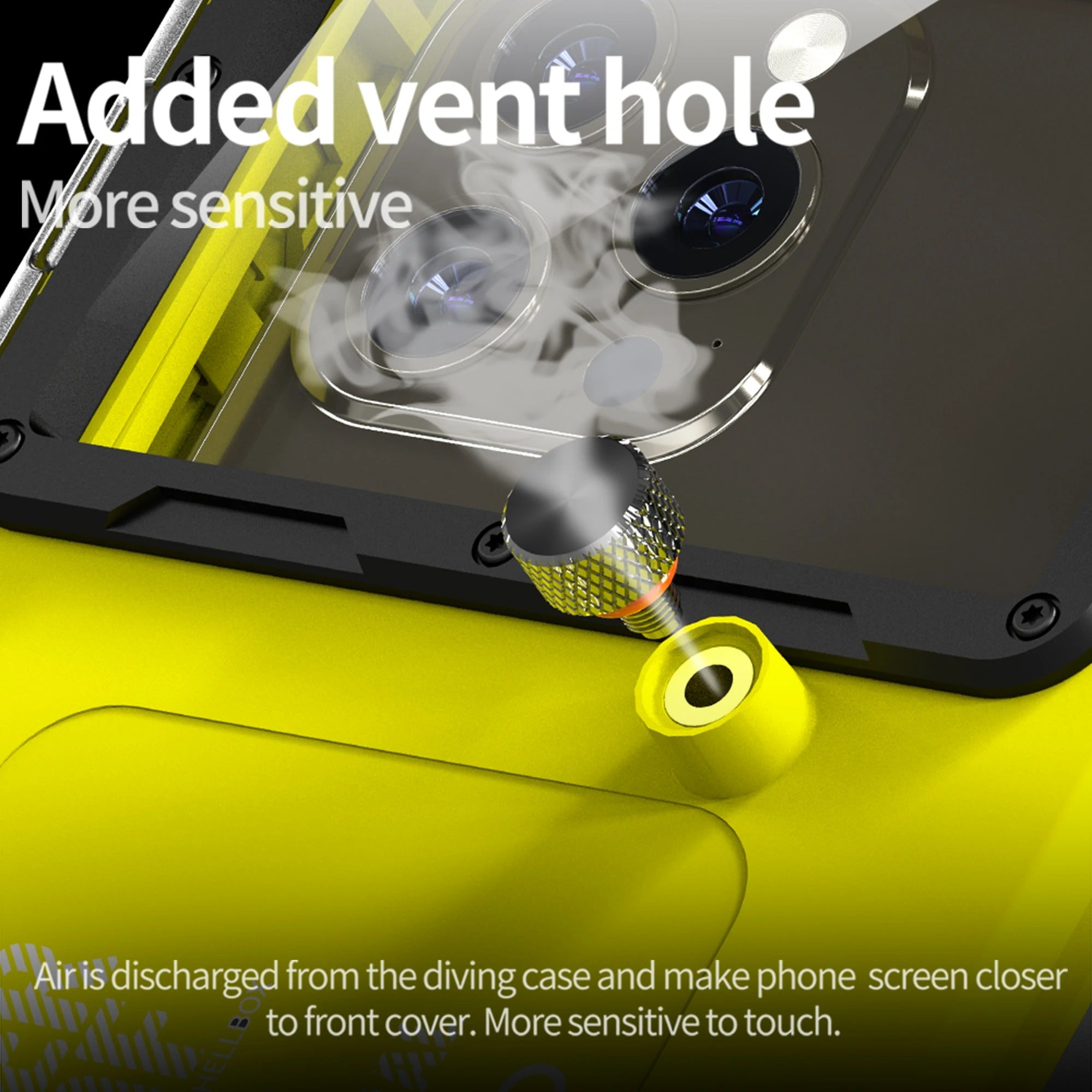 IP68 Waterproof iPhone Case – Full Body Shockproof Cover with 15m Underwater Protection, Anti-Scratch Seal and Secure Lanyard for Diving
