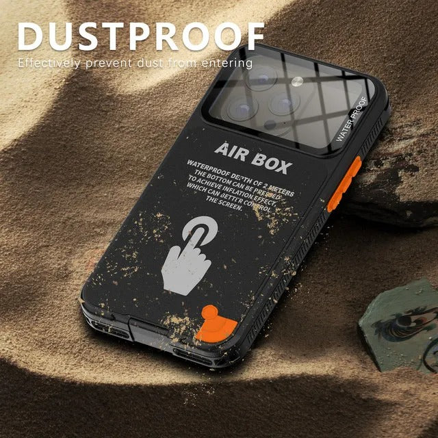 Rugged Waterproof iPhone Case – IP68 Full Body Shockproof Cover with Dustproof Sealing and Underwater Protection for Outdoor Adventure