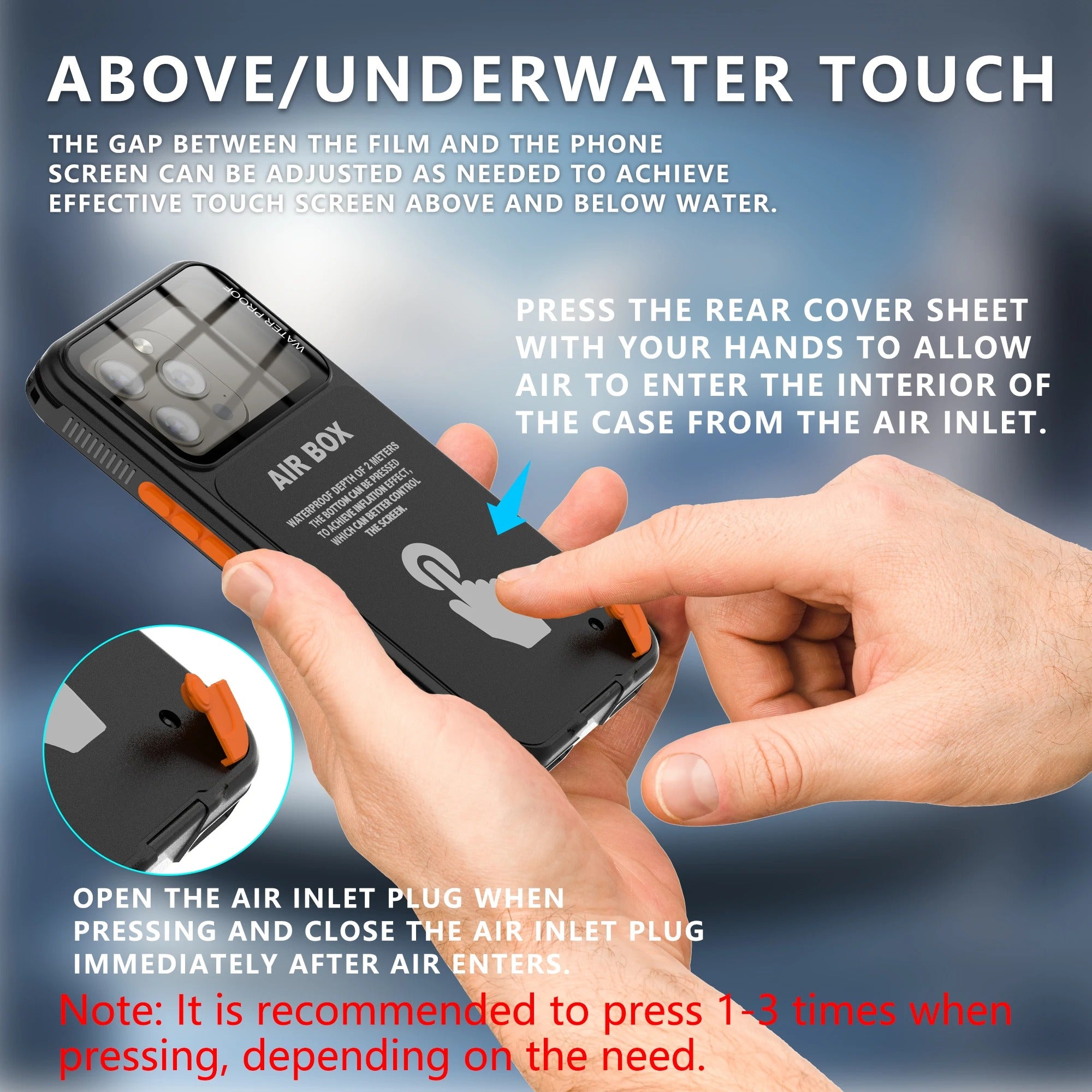 Rugged Waterproof iPhone Case – IP68 Full Body Shockproof Cover with Dustproof Sealing and Underwater Protection for Outdoor Adventure