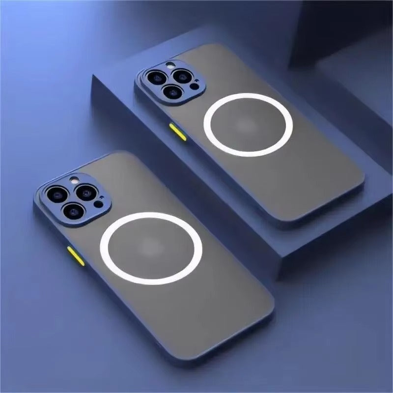 Luxury Apple iPhone Case Camera Lens & Screen Protection, Ultra Thin Shockproof Magnetic Full All Around Protection Cover