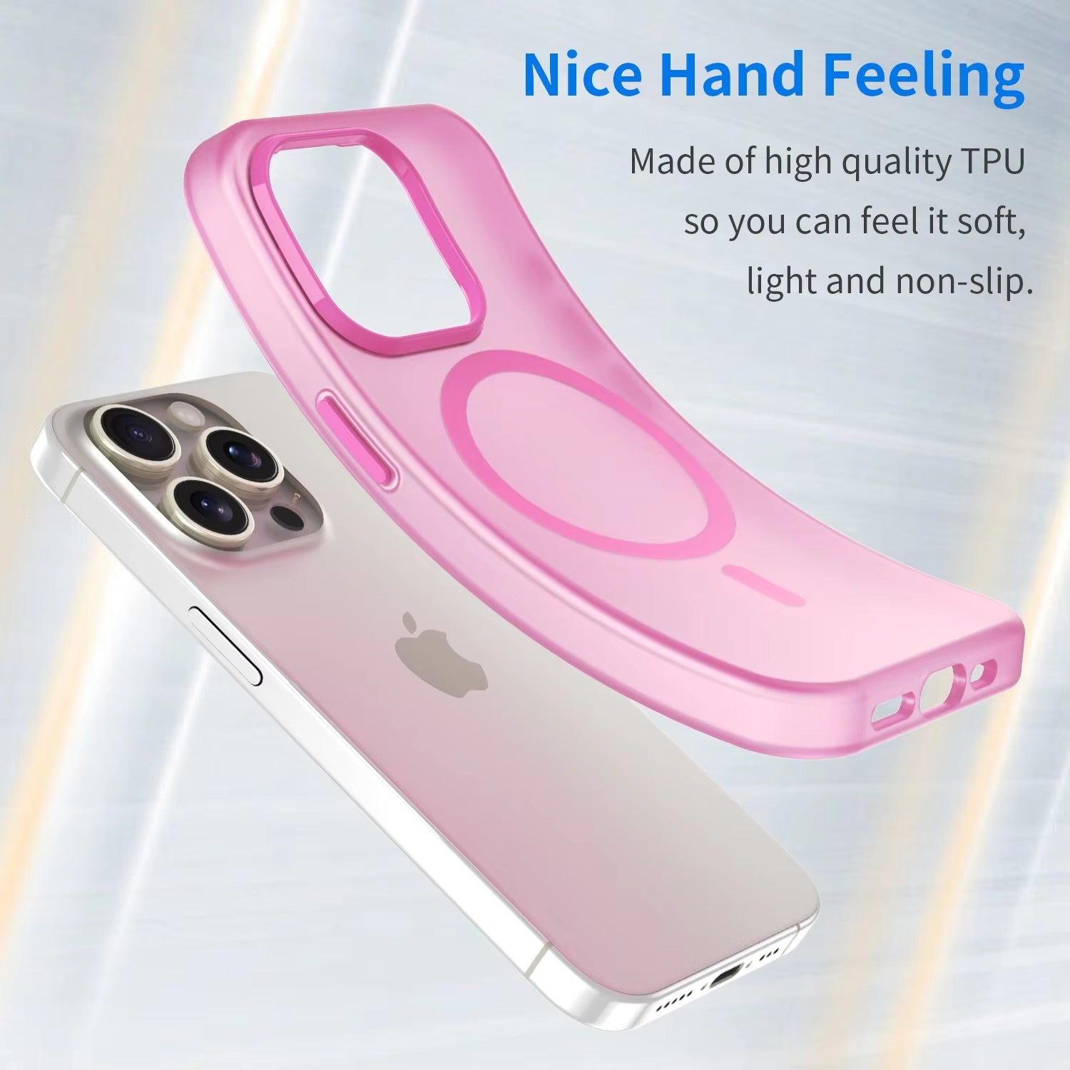 Luxury Apple iPhone Case, MagSafe Compatible, Camera Lens & Screen Protection, Ultra Thin, Shockproof, Magnetic Full All Around Cover – Matte TPU Bumper Case with Wireless Charging Support & Magnetic Snap Fit