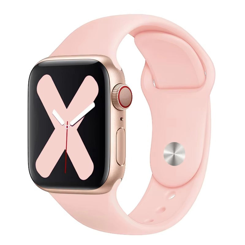 Premium Silicone Smartwatch Band – Soft Replacement Strap with 316L Steel Clasp, Adjustable Sizes for 38mm to 49mm Watches