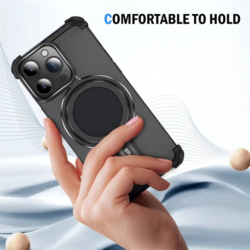 Premium Apple iPhone Case n, Ultra Thin Shockproof Magnetic Full All Around Protection Cover with Wireless Charging Bumper