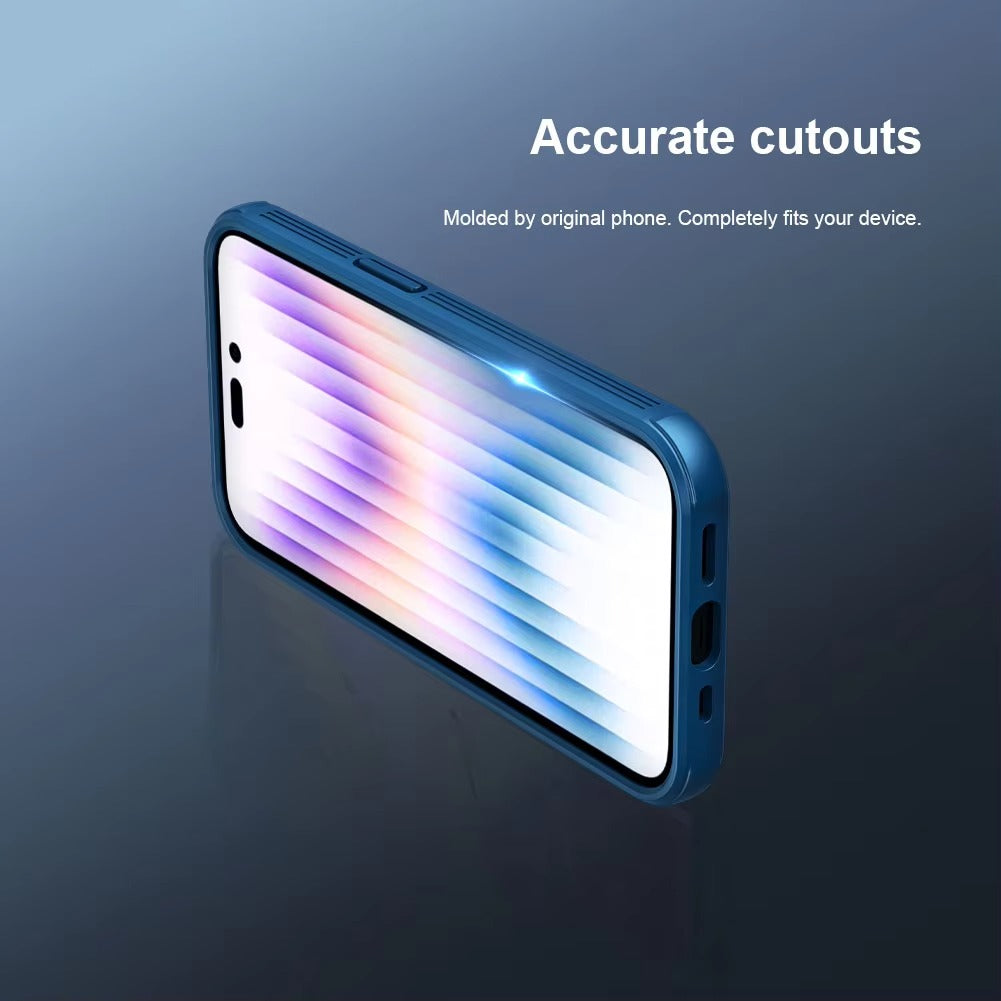 High Quality iPhone Case, MagSafe Compatible, Ultra Thin Magnetic Cover with Screen Guard Slide Camera Lens Protector Panel