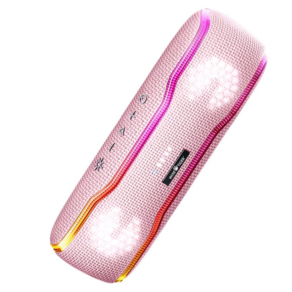 Premium Portable Bluetooth Speaker – IPX7 Waterproof Outdoor Sound Box with 25W Stereo Output, Colorful LED Lights, BT 5.3 Surround Sound System