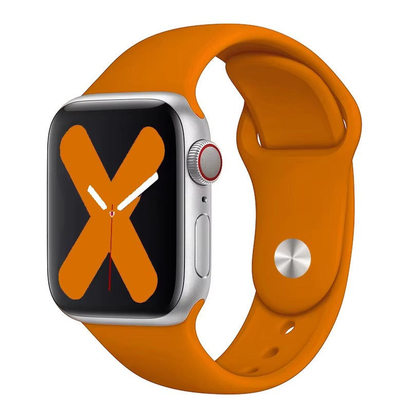 Premium Silicone Smartwatch Band – Soft Replacement Strap with 316L Steel Clasp, Adjustable Sizes for 38mm to 49mm Watches