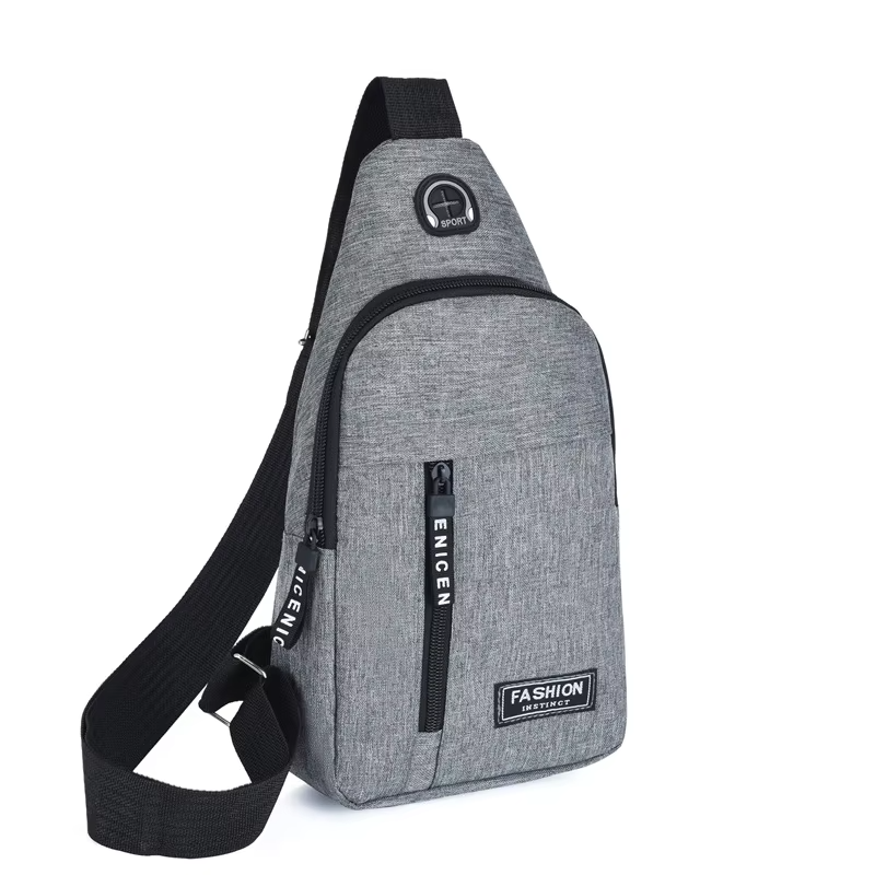 Premium Waterproof Crossbody Chest Bag for Men – Multifunctional Oxford Fabric Shoulder Sling with Anti-Theft Pocket, Stylish Casual Travel Pack